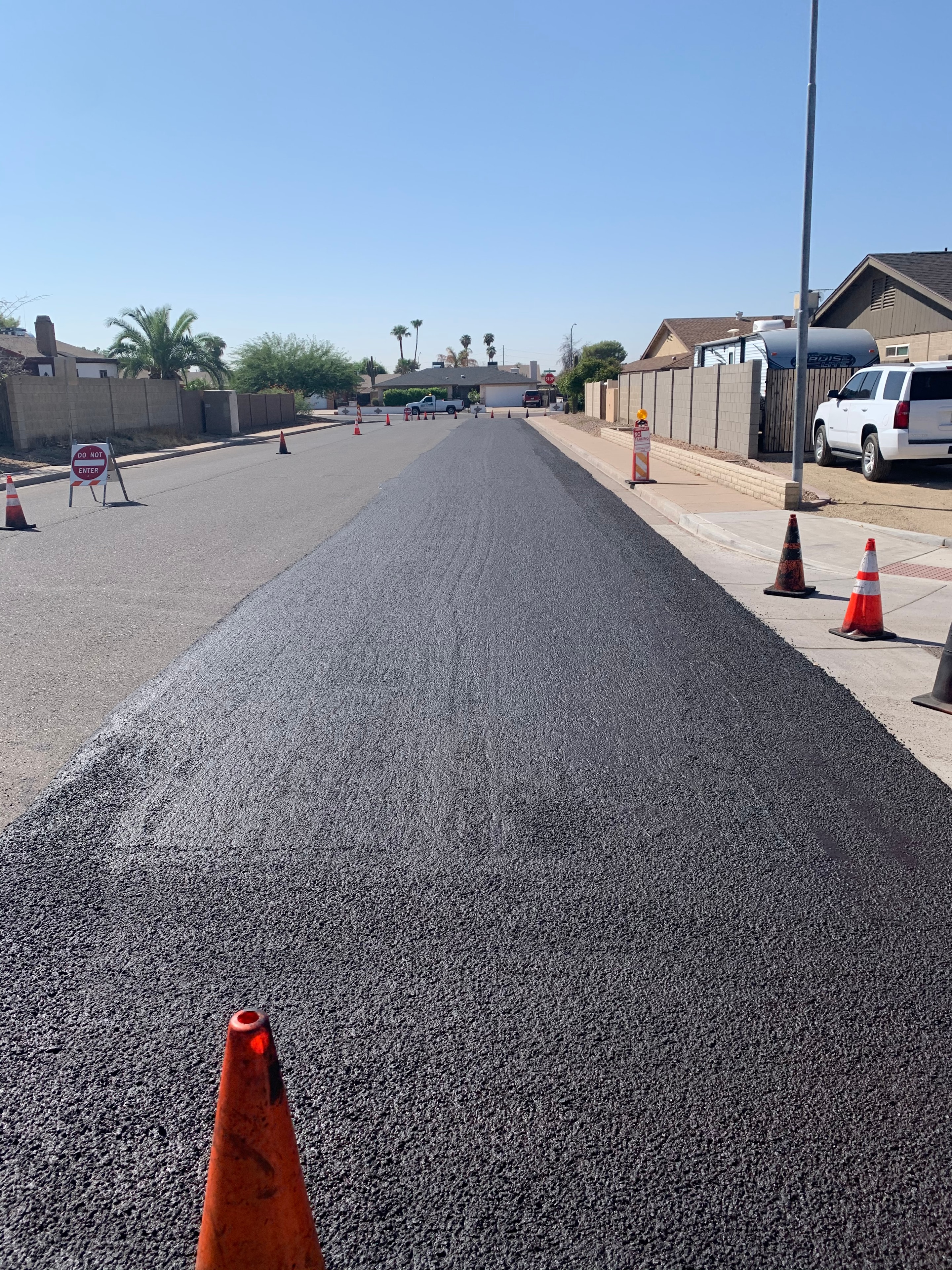 Commercial Property Surface Restoration — micro-surfacing project